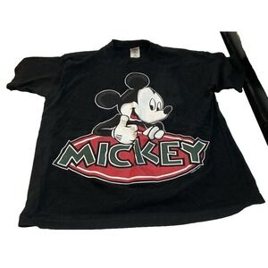 Mickey Mouse Disney mens Tshirt XL Black Vintage ?